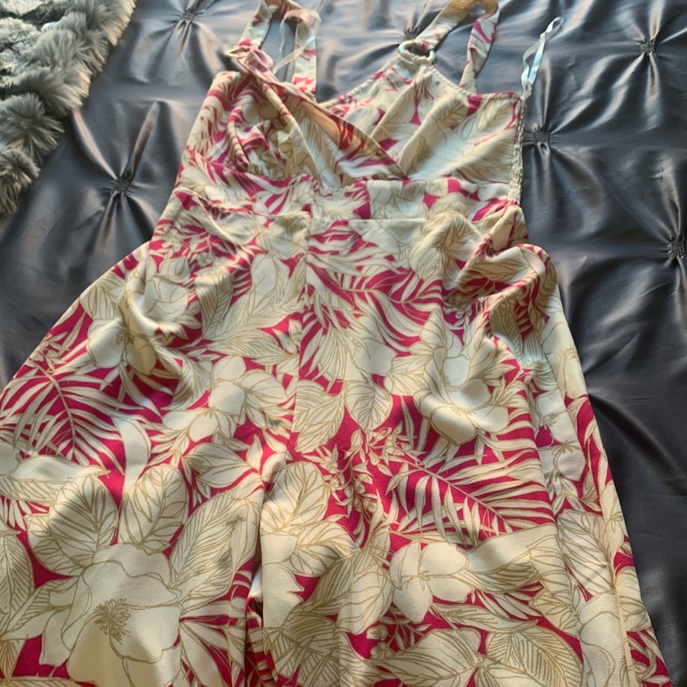 Charming Charlie Floral Jumpsuit